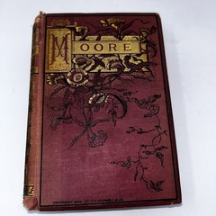 Antique 1884 Thomas Moore Poetical Works Crowell RedLine Poets Edition HC