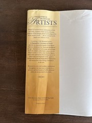 2002 A BIOGRAPHICAL DICTIONARY ARTISTS Cowing Artists Illustrations 784 pages HB