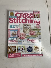 World of Cross Stitching Magazine Lot 14 Issues UK Ex-Library 2025-2022 Mixed