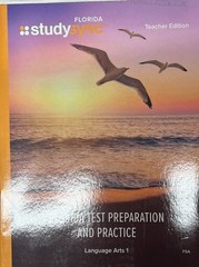 Florida StudySync Grade 6 Language Arts 1 Test Preparation Practice Teacher