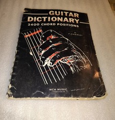 Guitar Dictionary 2400 Chord Positions F. Chierici 1962 Spiral Bound MCA Music