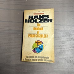 The Handbook of Parapsychology Hans Holzer 1975 Paperback Manor ESP Occult