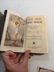 St Joseph Daily Missal Bible 1950, 1956 & 1961 (LOT OF 3) Catholic Prayer Mass