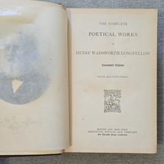 Henry Wadsworth Longfellow Complete Poetical Works Household Ed 1879 HC Illus