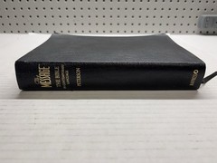 The Message Bible (Larger Print) Black Genuine Leather – Peterson Excellent