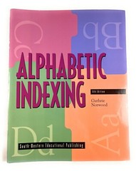 Alphabetic Indexing 6th Edition 1999 by Guthrie, Norwood South Western 053669268