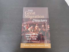Great Migration Directory : Immigrants to New Eng., 1620-1640 (HB DJ 2015)