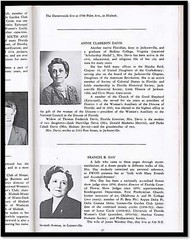 Eloise N Cozens / Florida Women of Distinction Volume 1 1st Edition 1956