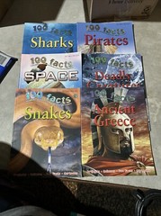 100 Facts Large Picture Book Lot of 6 Age 7-11 Grades 1-5 Homeschool Miles Kelly