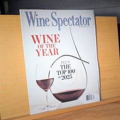 Wine Spectator Magazine December 2025 Wine of the Year NO LABEL
