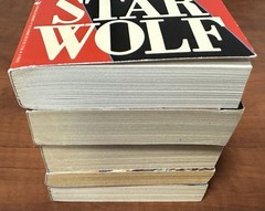 LOT (5) DAVID GERROLD Science Fiction Sci-Fi Books, Used, Star Wolf, Man/Folded