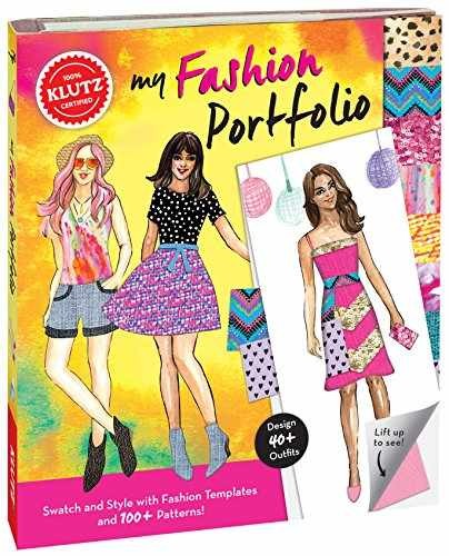 Klutz My Fashion Portfolio Craft Kit – Spiral-bound, by Klutz – Acceptable