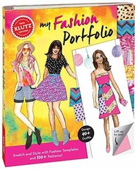 Klutz My Fashion Portfolio Craft Kit – Spiral-bound, by Klutz – Acceptable