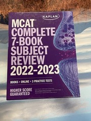 MCAT Complete 7-Book Subject Review – Paperback, by Kaplan Test Prep – Very Good