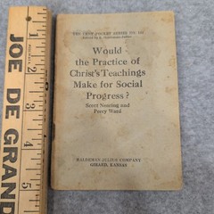 Vintage Little Blue Book No 141 Scott Nearing Percy Ward Social Progress 1920s