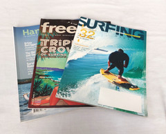 Lot 3 SURFING MAGAZINES 2014 Jan, Free Surf Vol. 10 #11, Hana Hou Jan 2014