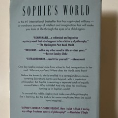 Jostein Gaarder Sophie’s World Paperback Fiction Philosophy Novel Reprint