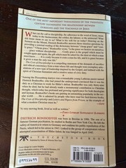 The Cost of Discipleship by Dietrich Bonhoeffer