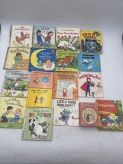 Vtg 1970s 1980s Childrens Book Lot of 17 Little Golden Smurfs Care Bears Whitman