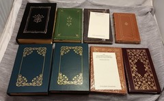 Lot/8 Classics of Medicine Library Leather-Bound Book Gryphon Decor Science #3