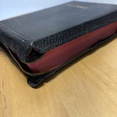 Holy Bible Maps Old & New Testaments Zippered American Bible Society- Clean
