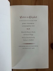 John Steinbeck Letters to Elizabeth Otis Limited Edition Signed Hardcover 1978