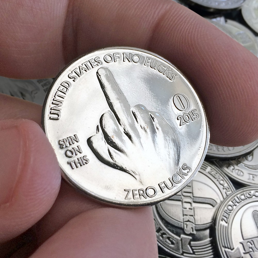 Zero Fucks Given Coins! The Finger 10-Pack – NEW