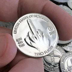 Zero Fucks Given Coins! The Finger 10-Pack – NEW