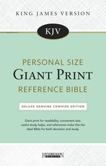 KJV Personal Size Giant Print Reference Bible (Genuine Leather…