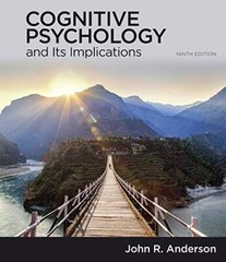 Cognitive Psychology and Its Implications – Paperback By Anderson, John – GOOD