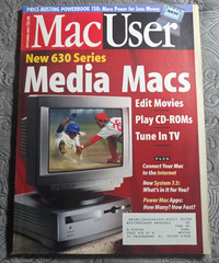 MacUser Magazine September 1994 New 630 Series Media Macs PowerBook 150 Vintage