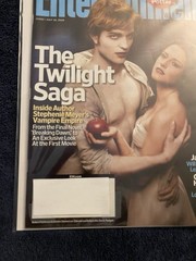 Entertainment Weekly/ TWILIGHT / #1002 / 07-18-2008 / VOTED TOP 10 EW COVER! HOT