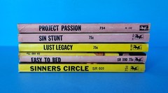 5 Book Lot of Greenleaf Classics 60’s Vintage Sleaze Pulp Erotica GGA PBO Smut