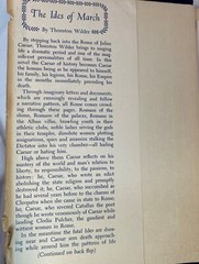 The Ides of March by Thornton Wilder, Hardcover, Dust Jacket, Book Club Edition
