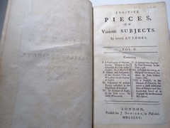 Fugitive Pieces On Various Subjects 1765 Ancient Wheatfield Ancient Scots Poetry