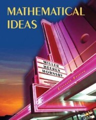 Mathematical Ideas – Hardcover By Miller, Charles D – VERY GOOD
