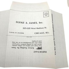 Burke & James Inc Catalog No. 640J Photographic Memorabilia Brochure Chicago USA