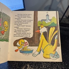 VINTAGE Tweety Sylvester Birds of a Feather ALL LOONEY TUNES Childrens Book