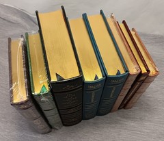 Lot/8 Classics of Medicine Library Leather-Bound Book Gryphon Decor Science #3