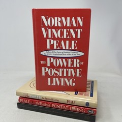 Lot of 4 Norman Vincent Peale HB Positive Thinking Successful Living Self-Help