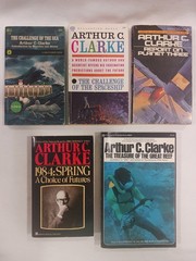 Arthur C. Clarke Nonfiction PB Book Lot 1984 Challenge Of The Sea Spaceship C 2