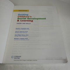 Guiding Children’s Social Development & Learning: Theory/Skills 9th Ed. 2018 PB