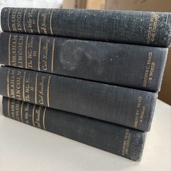 Abraham Lincoln The War Years by Carl Sandburg 4 Volume Set Hardcover Blue Decor