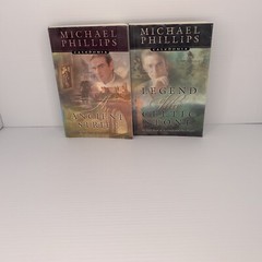 Caledonia Lot Of 2 Michael Phillips Epic Saga of Scotland Set An Ancient Strife