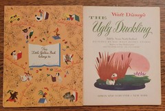 Disney’s The Ugly Duckling 2 Little Golden Books #D22 “A” + “B” 1952