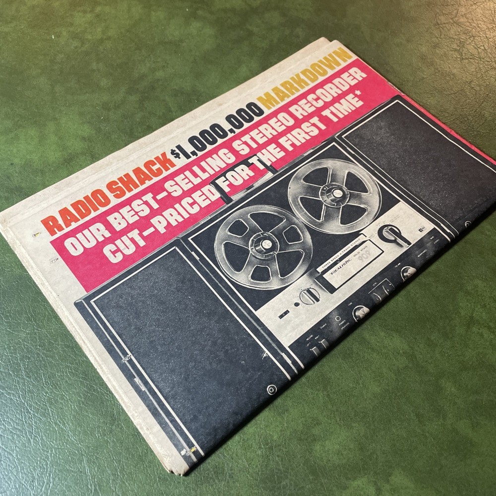 1970 RADIO SHACK Catalog Sales Paper ~ 40 Pages Of Vintage HiFi Electronics