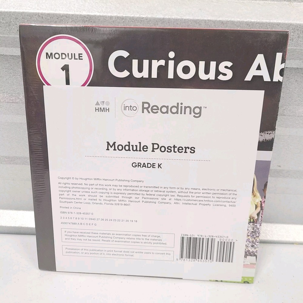 Grade K – Module Posters (Sealed) – HMH Into Reading, Use With Read Aloud Books