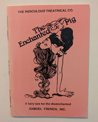 The Enchanted Pig Charles Ludlam Samuel French Vintage Play Script Rare 1989