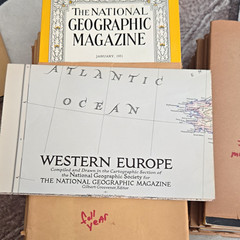 National Geographic Society Magazine January 1951 Full. Year w/ Maps In Sleeves