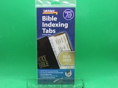 Traditional 80 GOLD-EDGED Bible Tabs + 6 in. Ruler – Brand New – FREE Ship.